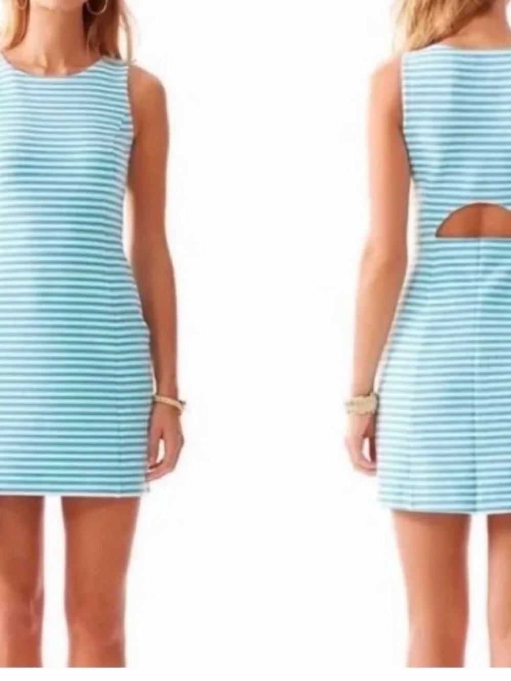 Lilly Pulitzer small striped cut out dress - stunning!!